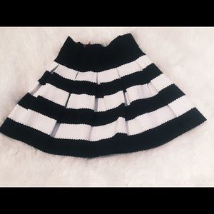 Black & White Mini Skirt